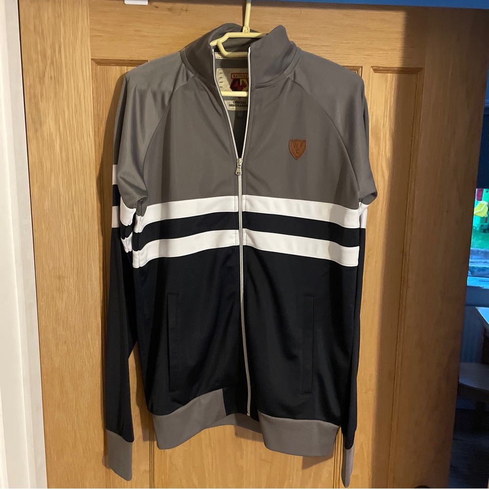 Watford Football Club Full Zip Tracksuit Top Size Small - Picture 1 of 5